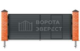 Ворота металлические распашные дачные 2750×1750 ВЭ-2271